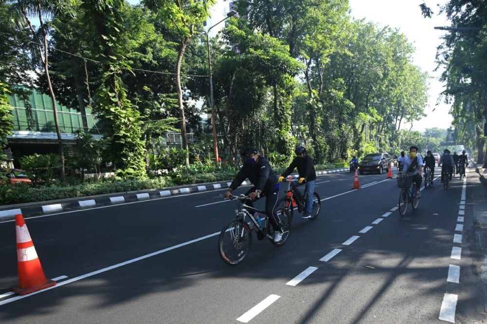 Marak Pesepeda di Surabaya, Banyak yang Melanggar Protokol Kesehatan