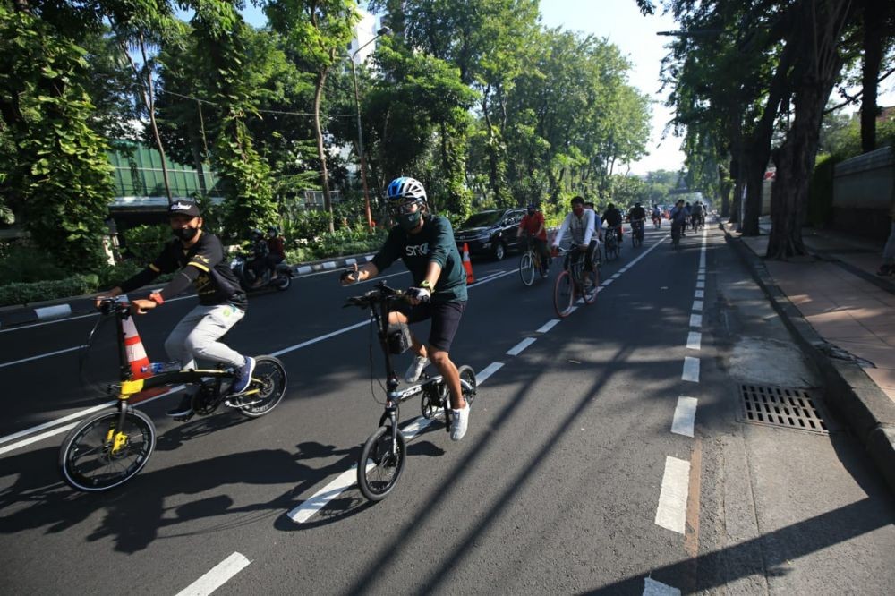 Marak Pesepeda di Surabaya, Banyak yang Melanggar Protokol Kesehatan