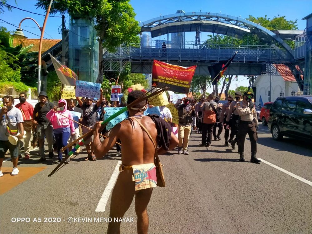 Aliansi Mahasiswa Papua Gelar Aksi, Sampaikan Lima Tuntutan