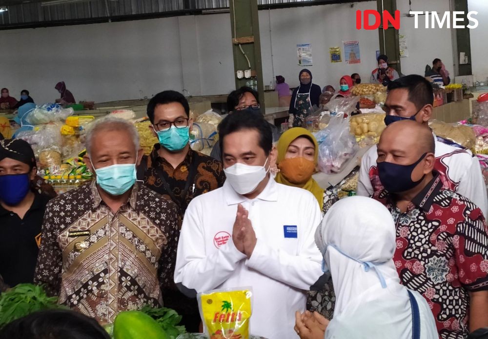 Pasar Gentan Diresmikan Diharapkan Mampu Bersaing dengan Toko Modern  