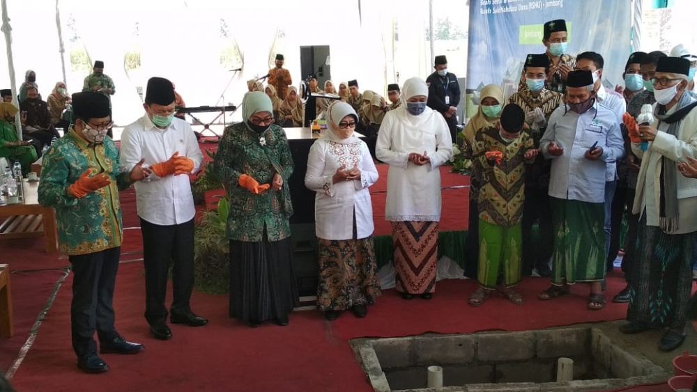 Tiga Menteri dan Khofifah Hadiri Peletakan Batu Pertama RSNU Jombang