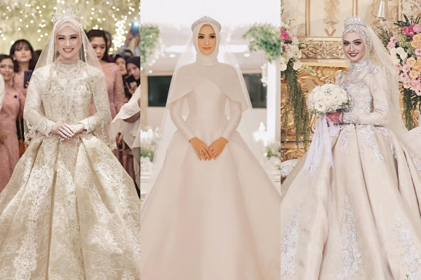 9 Ide Gaun Pernikahan Ball Gown untuk Hijabers, Memesona bak Princess