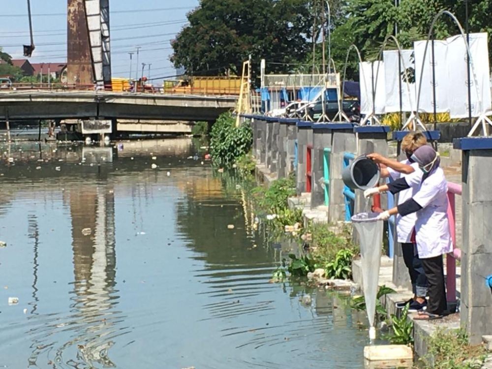 Ecoton Sebut Sungai Kalimas Surabaya Tercemar Klorin dari Disinfektan