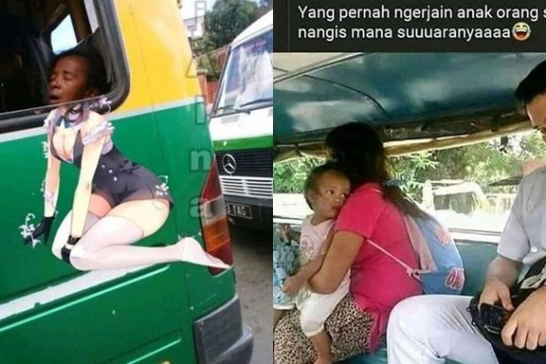 10 Momen Lucu Waktu Naik Angkot, Kelakuan Penumpangnya Bikin Ngakak