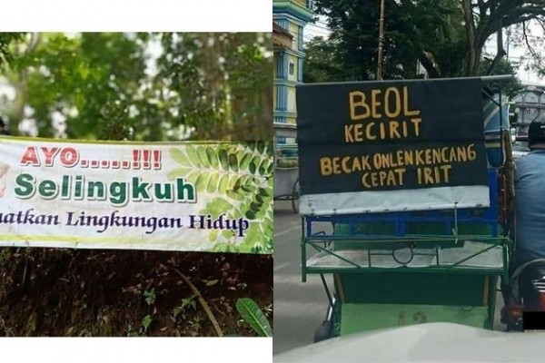 10 Tulisan Singkatan di Tempat Umum Ini Kepanjangannya Bikin Ngakak
