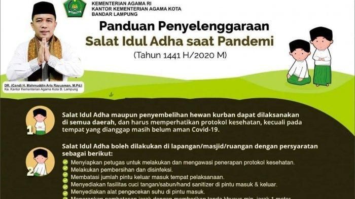 Kemenag Lampung Imbau Anak-anak dan Lansia Tak Ikut Salat Idul Adha