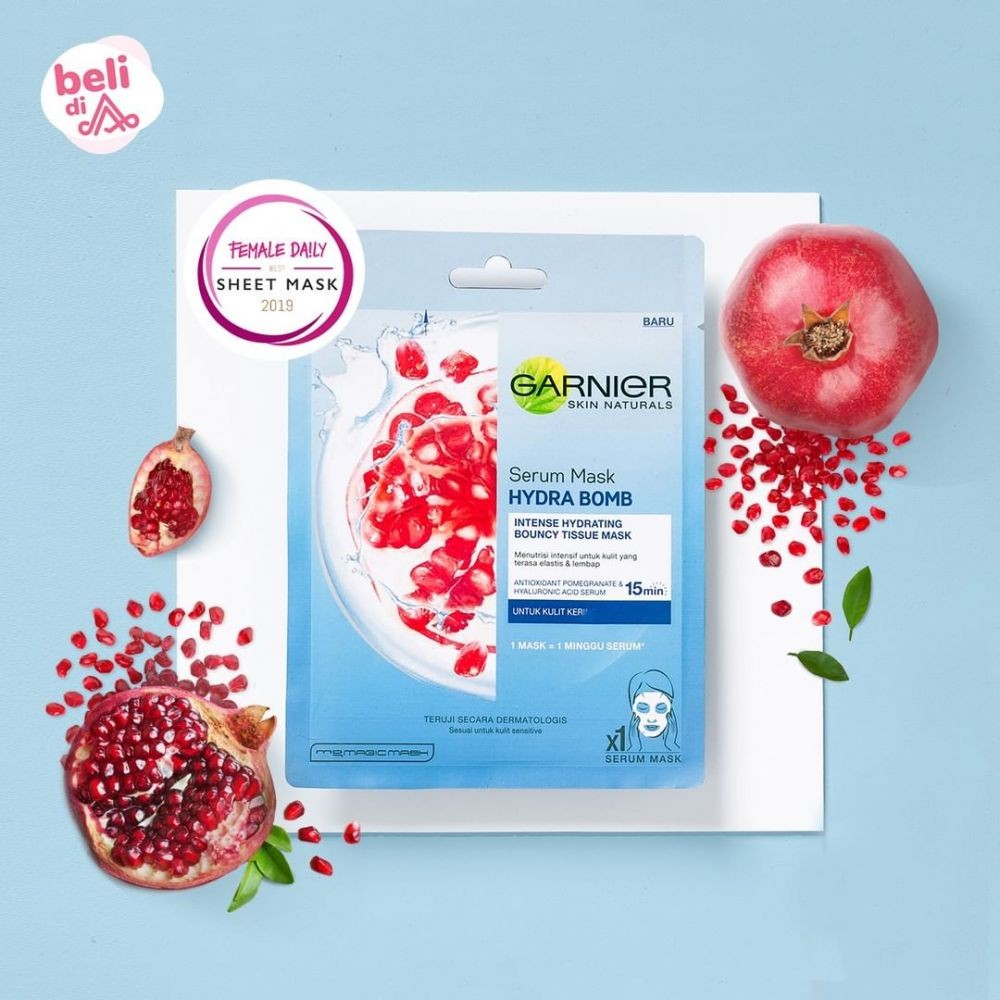 10 Sheet Mask Berbahan Dasar Buah Delima, Antioksidan Melimpah!