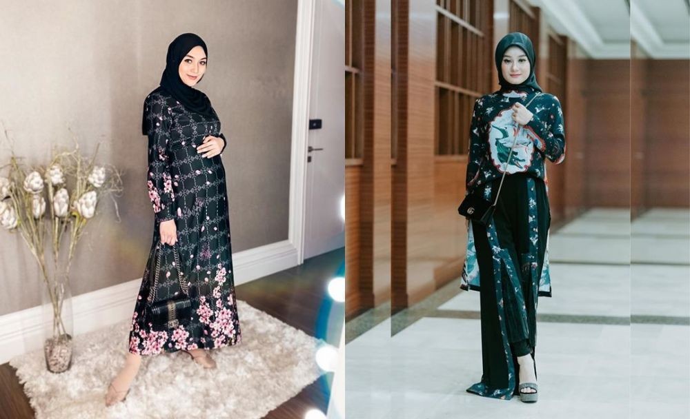 Pencinta Gaya Monokrom, 9 Adu Gaya Hijab Dinda Hauw Vs Citra Kirana