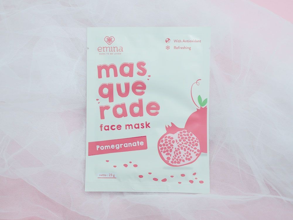 10 Sheet Mask Berbahan Dasar Buah Delima, Antioksidan Melimpah!