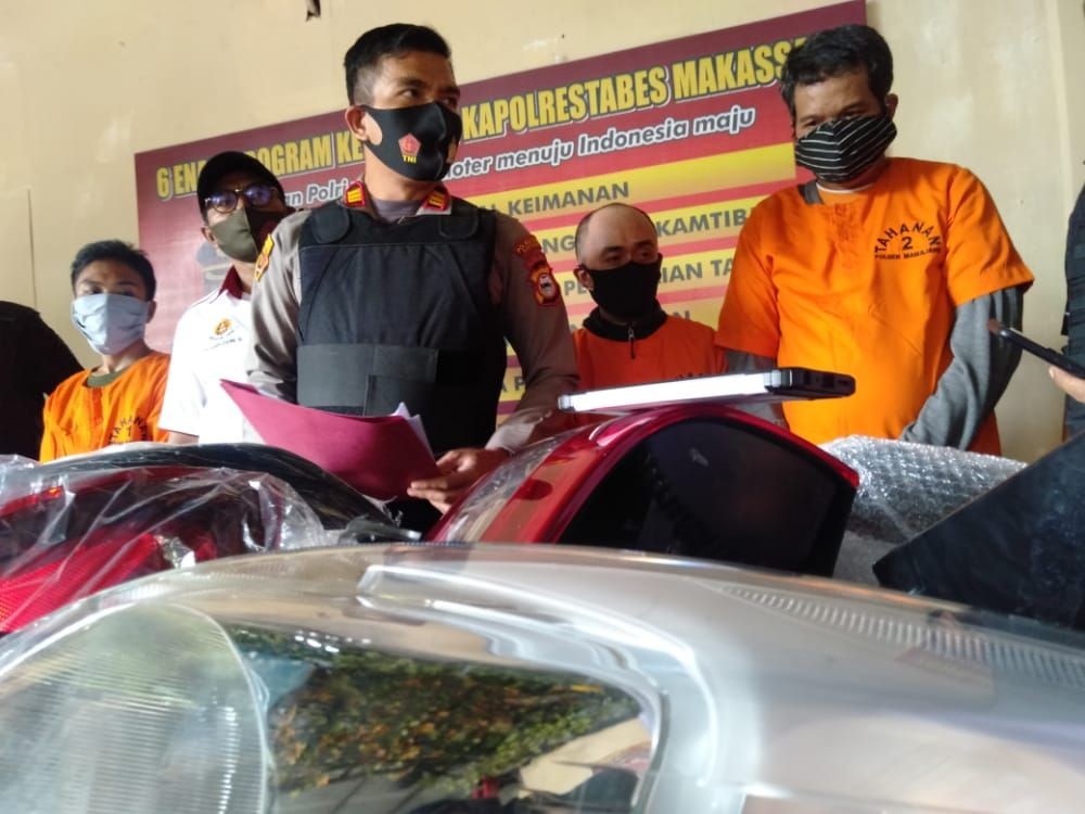 Modal Obeng, Jukir di Makassar Mencuri 4 Karung Onderdil Mobil 