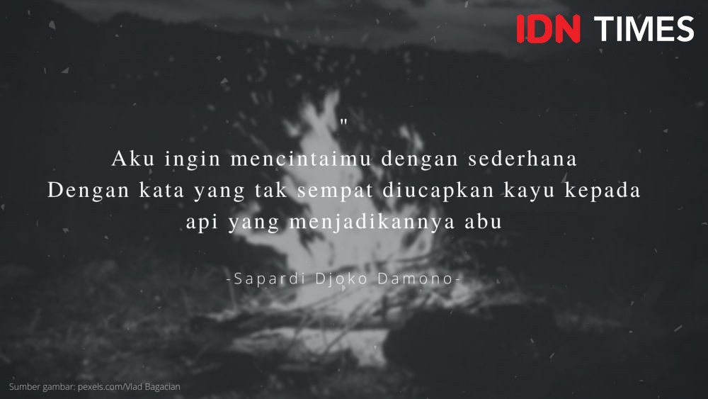 Menyentuh Hati, 10 Kutipan Indah Karya Sapardi Djoko Damono