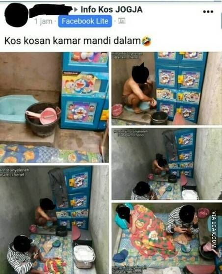 Potret Tempat Kos Kamar Mandi Dalam Tarif Murah, Malah Bikin Ngakak