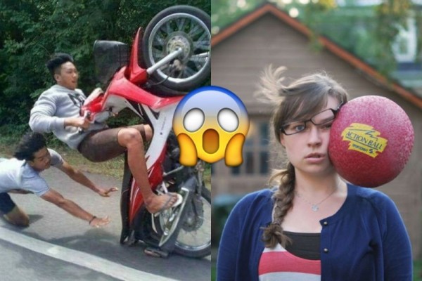 15 Foto Tepat Sebelum Kejadian yang Sakitnya Bisa Kamu Rasakan, Nyeri!