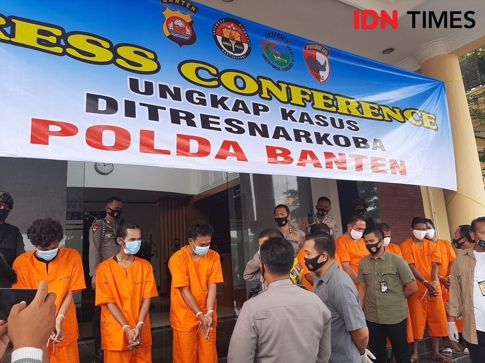 Polda Banten Gagalkan Penyelundupan 159 Kilogram Ganja dari Aceh