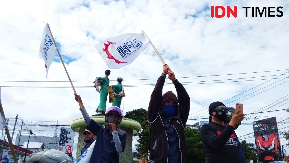 Demonstran di Gorontalo: Omnibus Law Jadi Kiamat bagi Pekerja
