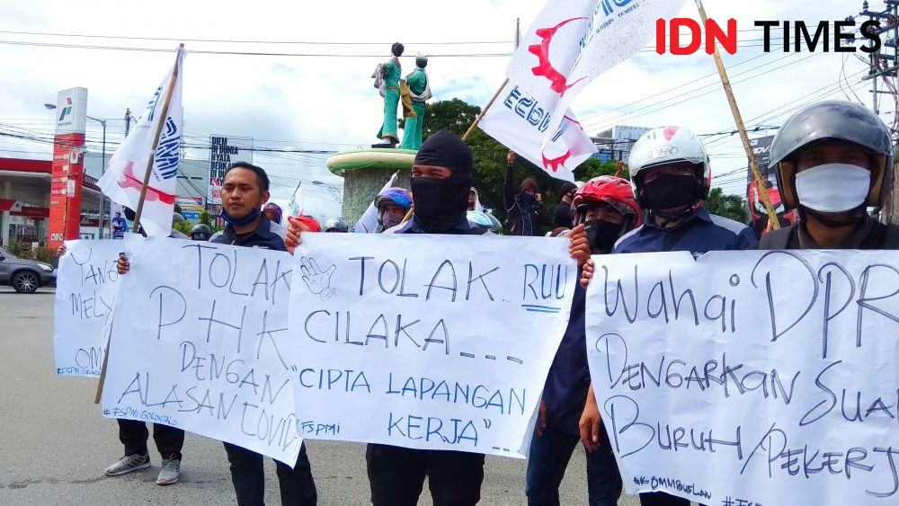Demonstran di Gorontalo: Omnibus Law Jadi Kiamat bagi Pekerja