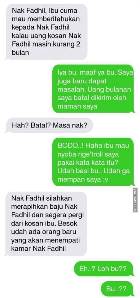 10 Chat Kocak dengan Ibu Kos Ini Bikin Kamu Tertawa Kesal