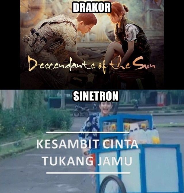 Kocak Parah, Intip 9 Meme Drama Korea Vs Sinetron Indonesia