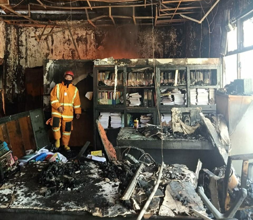 Penyebab Kebakaran Kantor Dinkes Sulsel Belum Terungkap