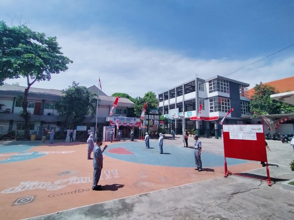 Siap-siap Pembelajaran Tatap Muka, Dua SMP di Surabaya Gelar Simulasi