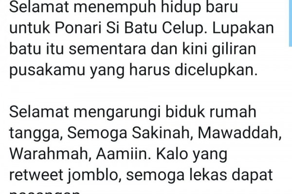Ingat Ponari Si Dukun Cilik? Baru Saja Menikah dan Dikomentari Netizen