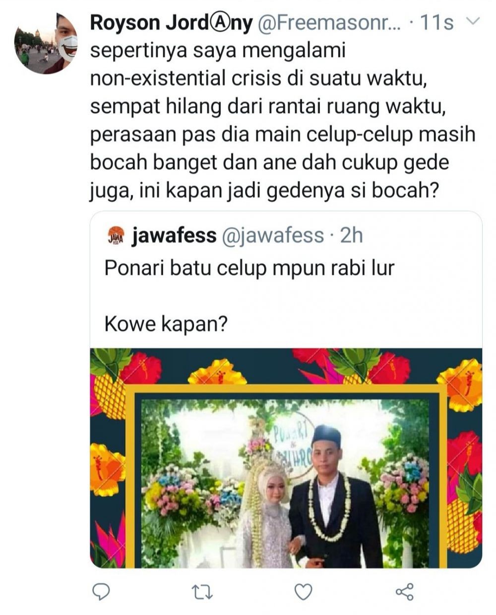 Ponari Dukun Batu Celup Menikah, Netizen: Gw Masih Jomblo Aja