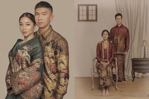 9 Potret Artis yang Pilih Batik Sebagai Busana Prewedding, Manis!