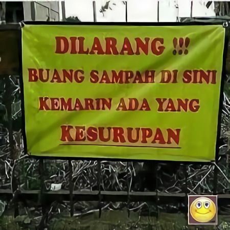 10 Larangan Buang Sampah Sembarangan Ini Nyeleneh tapi Ada Benarnya