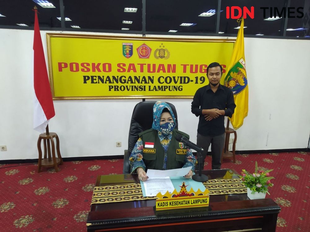 Kasus Positif COVID-19 di Lampung 353 Orang