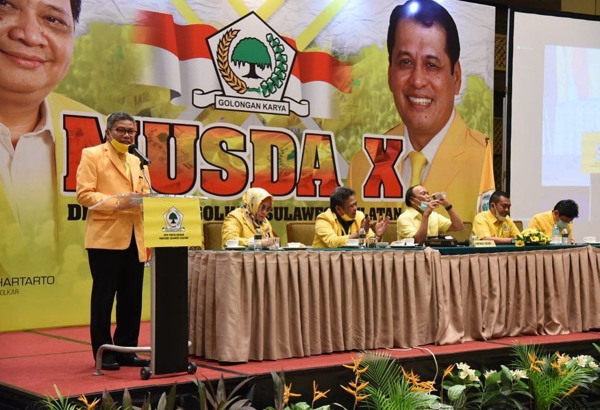 Taufan Pawe Gantikan Nurdin Halid sebagai Ketua Golkar Sulsel