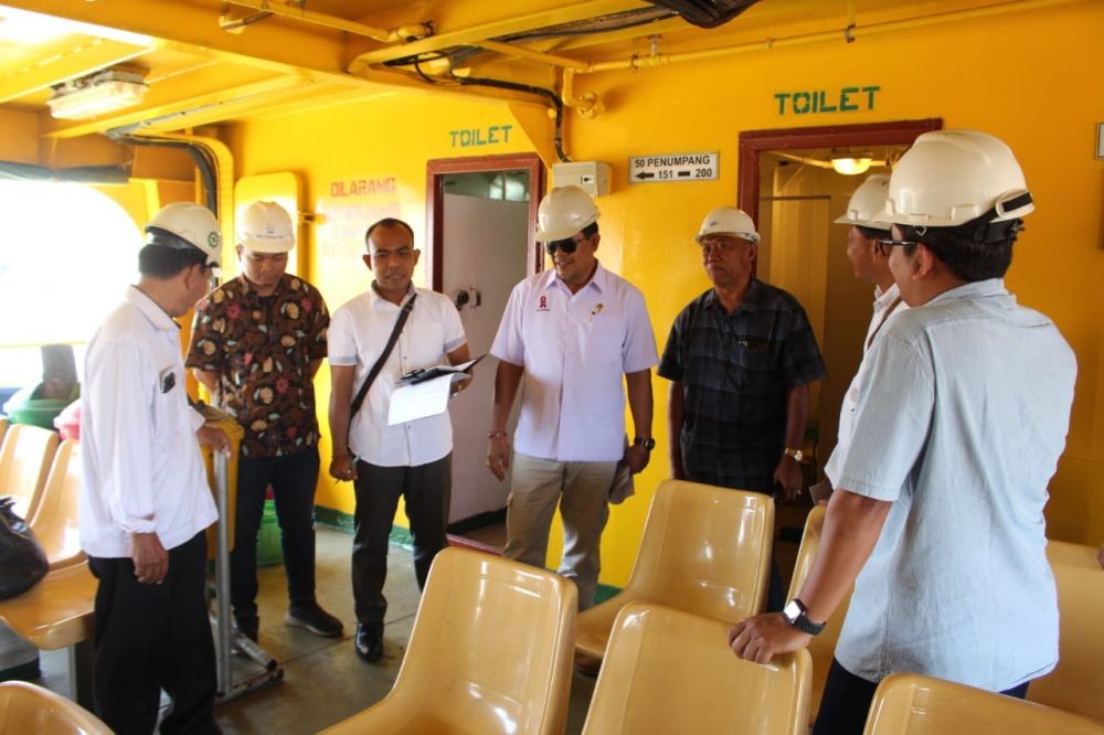 Tak Layani Penyeberangan, Roro Nusa Jaya Abadi dalam Proses Docking