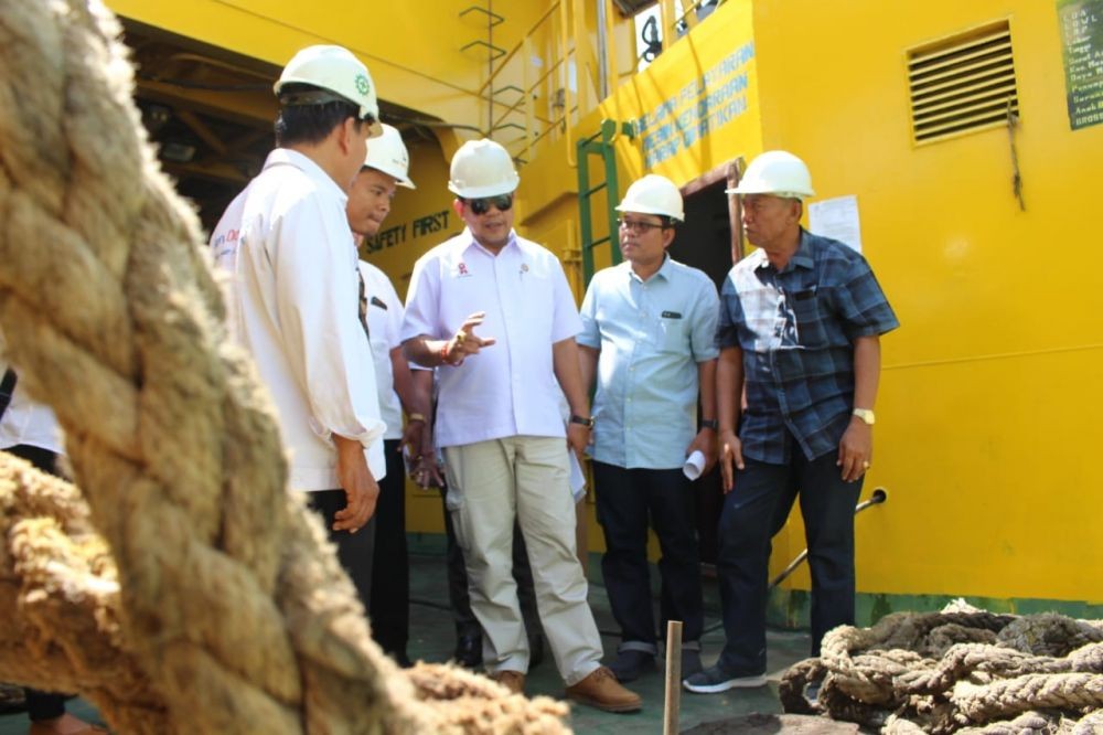 Tak Layani Penyeberangan, Roro Nusa Jaya Abadi dalam Proses Docking