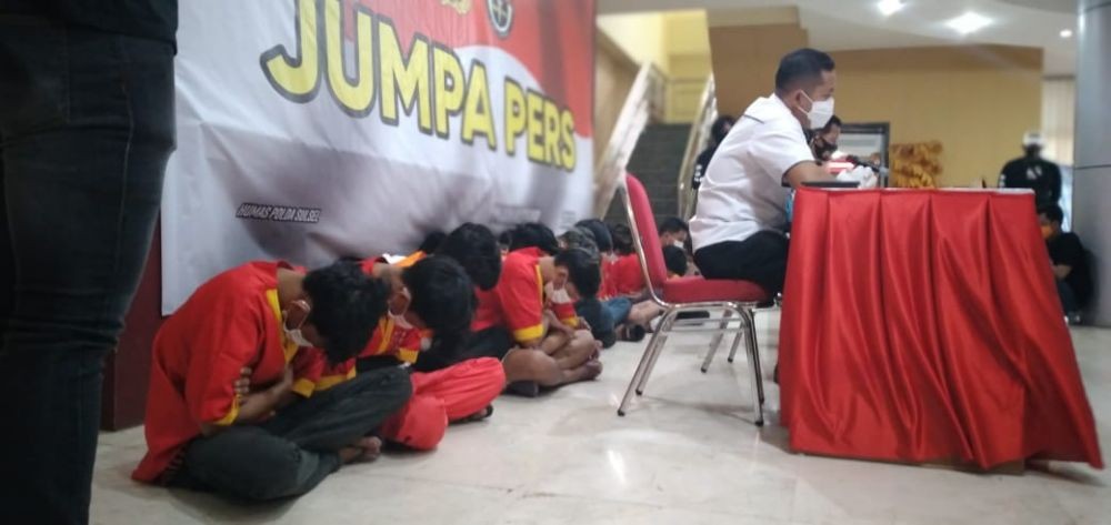 Aniaya Pembeli Nasi Kuning, 17 Anggota Geng Motor Makassar Ditangkap