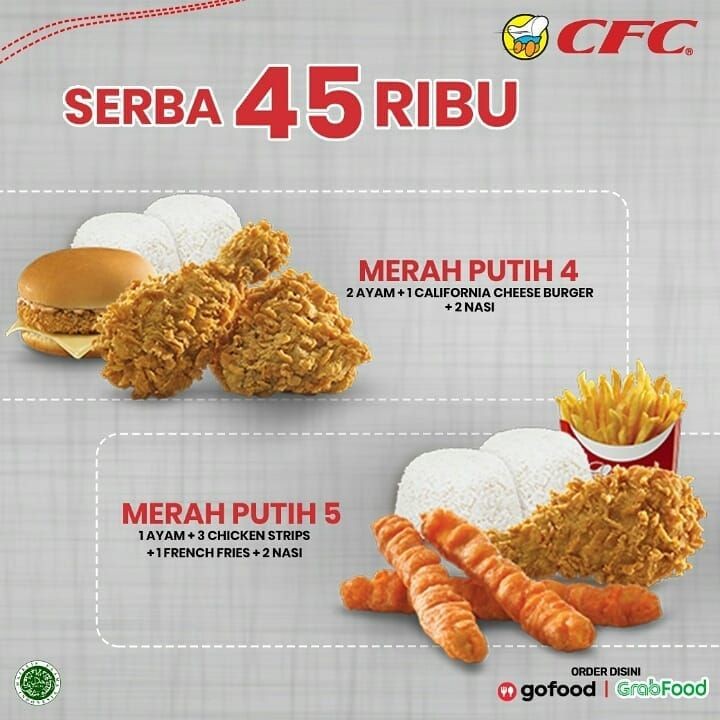 12 Promo Makan Super Hemat HUT ke-75 RI, Serbu!