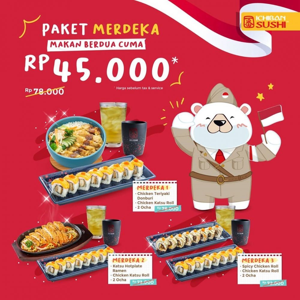 12 Promo Makan Super Hemat HUT ke-75 RI, Serbu!