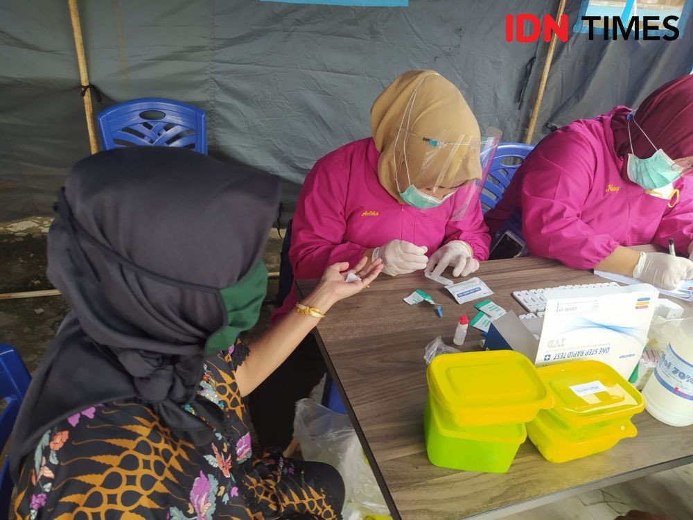 Rapid Test Massal Gratis Empat Titik di Bandar Lampung Sepi Peminat