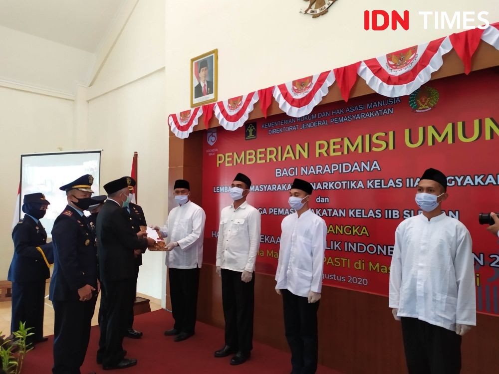 148 Napi di Lapas Narkotika Kelas IIA Yogyakarta Peroleh Remisi
