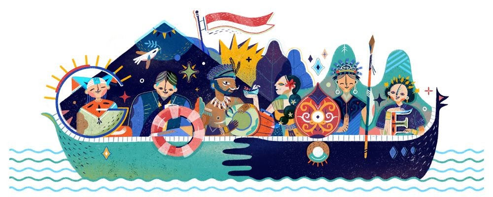 Makna Google Doodle Hari Ini yang Turut Merayakan HUT ke-75 RI