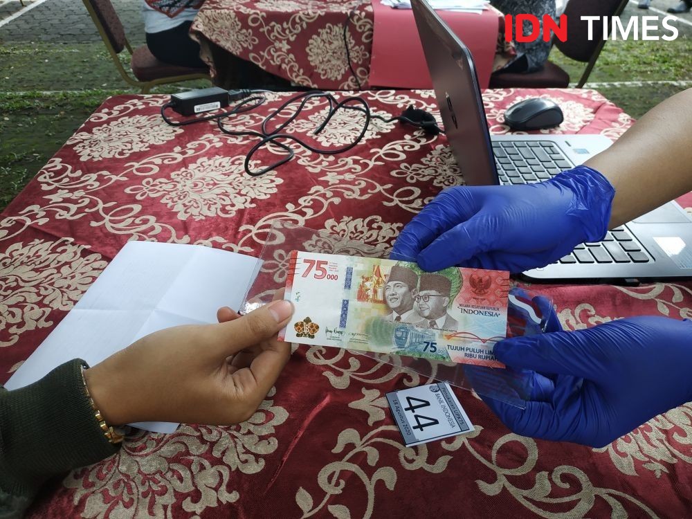 Bank Indonesia Sebar 1,9 Juta Lembar Uang Pecahan Rp75.000 di Sulsel