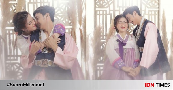 10 potret prewedding felicya angelista dan hito kenakan hanbok. Uwu!