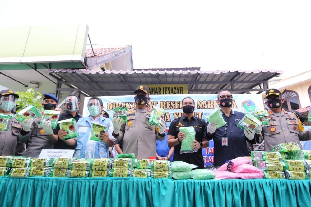 Ungkap 123 Kg Sabu, Polda Sumut Buru Tersangka Sampai ke Jakarta