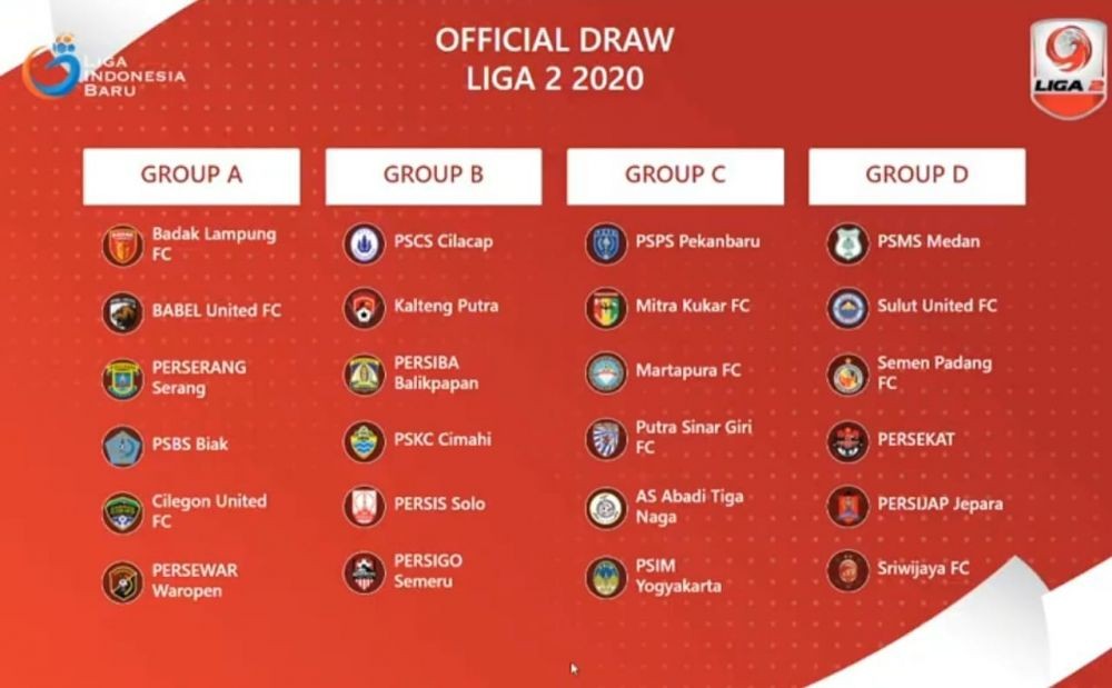 PSMS Masuk Grup Neraka, Ini Daftar Lengkap Pembagian Grup Liga 2 2020
