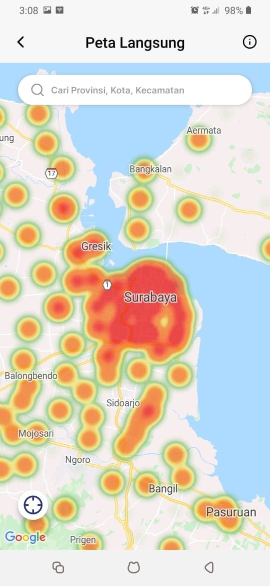 Sempat Oranye, Surabaya Kembali Jadi Zona Merah COVID-19