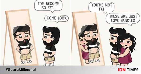 9 ilustrasi kehidupan setelah menikah, bikin baper sekaligus gemas!
