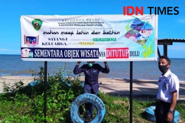 Pandemik COVID-19, Objek Wisata di PPU Ramai Meski Masih Ditutup