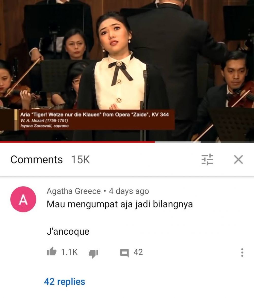 20 Komen Kocak Warganet, Isyana Sarasvati Nyanyi Lagu Klasik di Opera