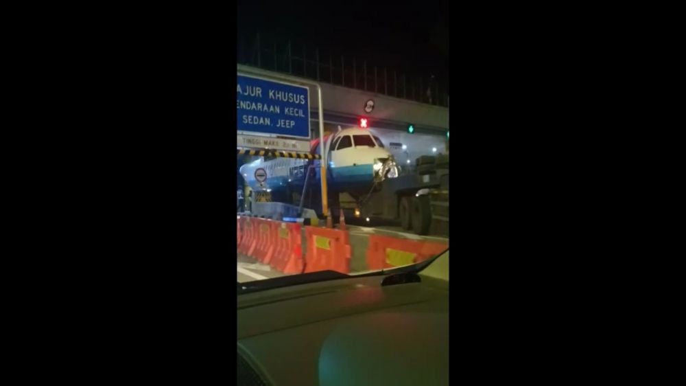 Begini Nasib Pesawat N250 yang Sempat Nyangkut di Gerbang Tol Semarang