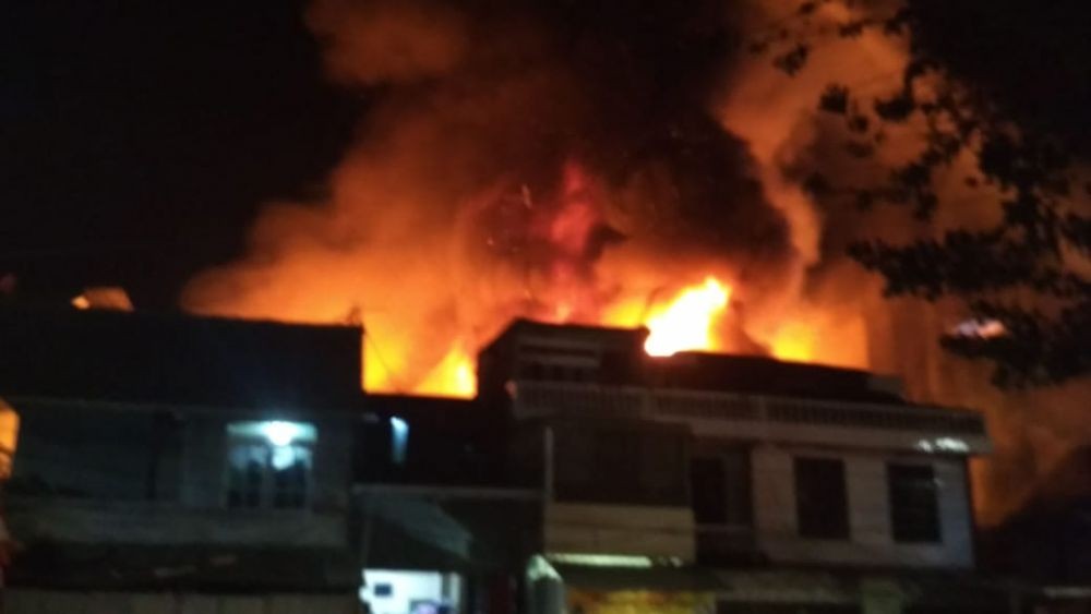 Kebakaran di Pasar Senggol Makassar, 1 Orang Dilaporkan Tewas