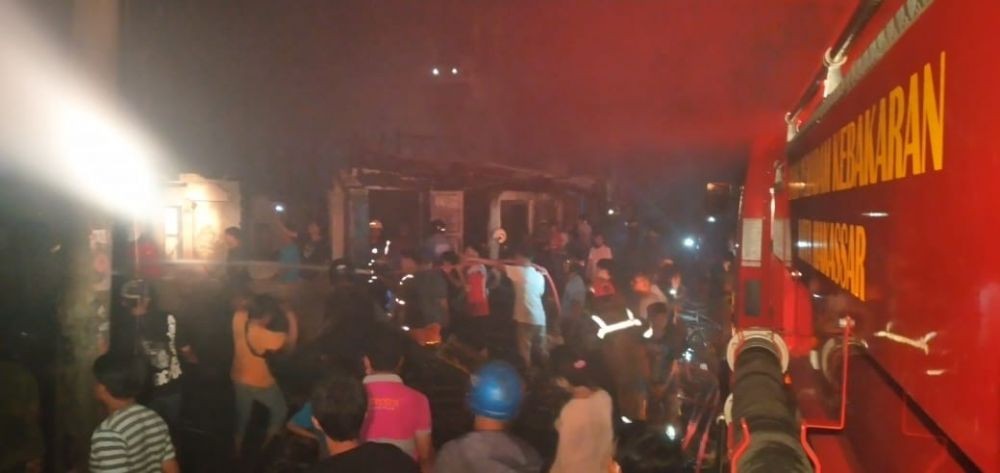 Kebakaran di Pasar Senggol Makassar, 1 Orang Dilaporkan Tewas