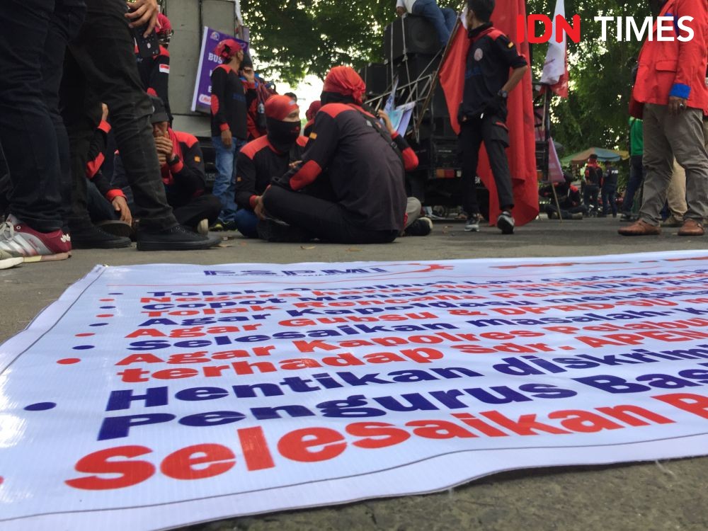 Kembali Demo Tolak Omnibus Law, Buruh di Sumut: Jangan Miskinkan Kami!